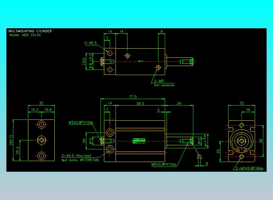 气立可CHELIC气缸油缸2D-NDD25x30