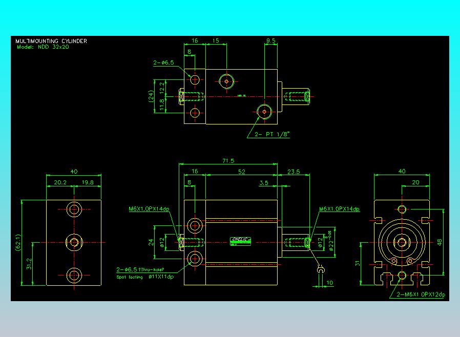 气立可CHELIC气缸油缸2D-NDD32x20