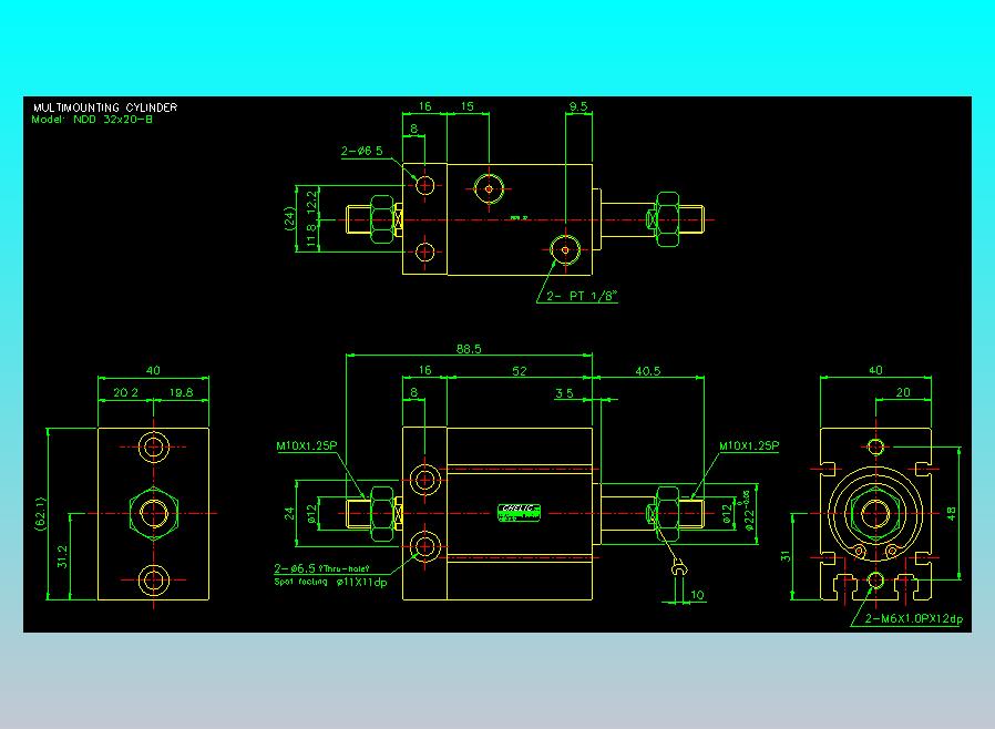 气立可CHELIC气缸油缸2D-NDD32x20-B