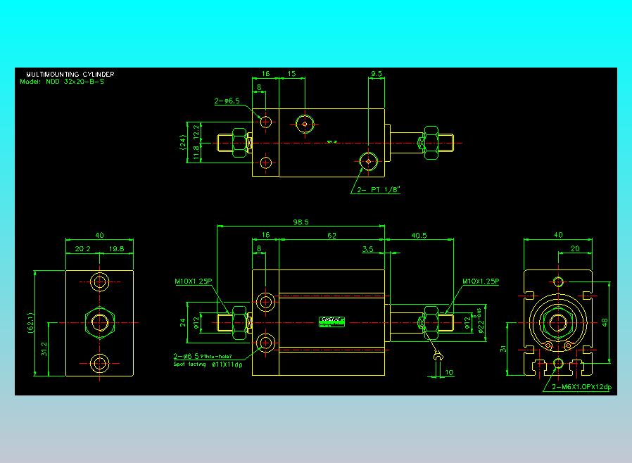 气立可CHELIC气缸油缸2D-NDD32x20-B-S