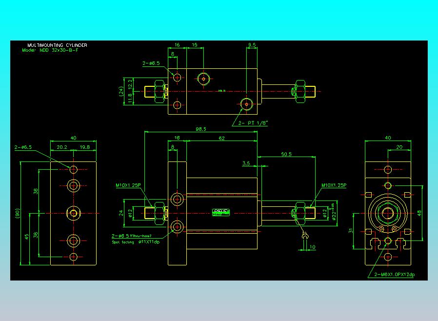 气立可CHELIC气缸油缸2D-NDD32x30-B-F