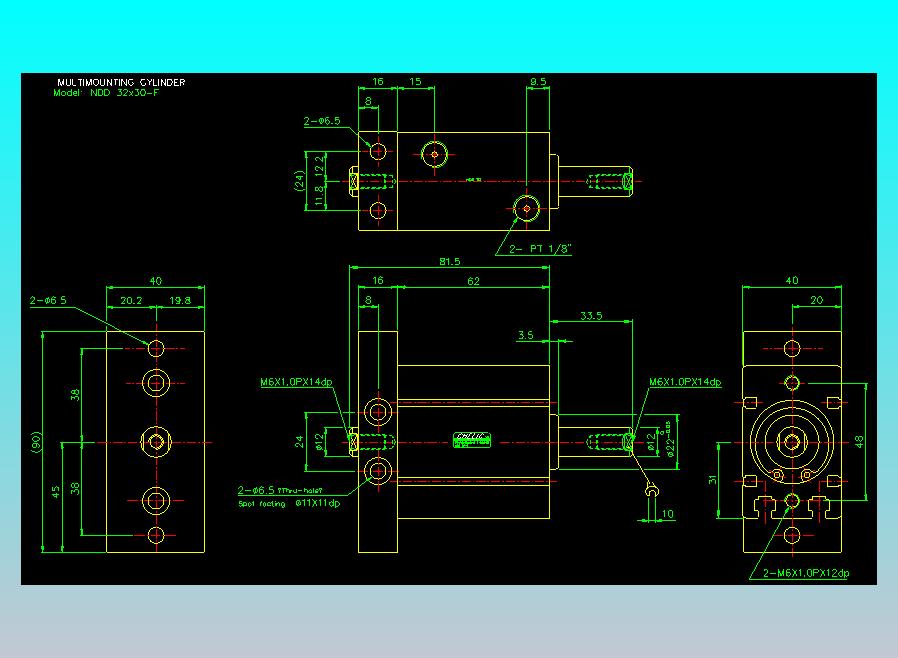 气立可CHELIC气缸油缸2D-NDD32x30-F