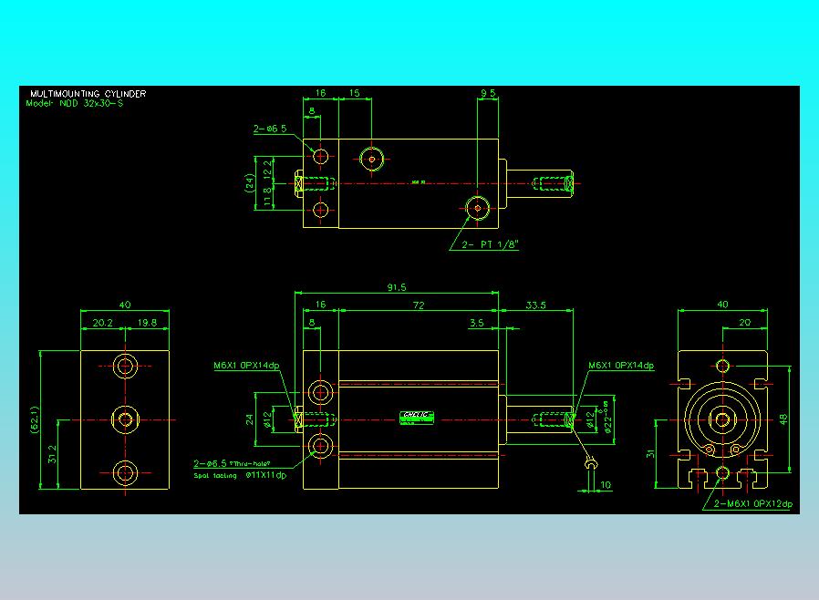 气立可CHELIC气缸油缸2D-NDD32x30-S