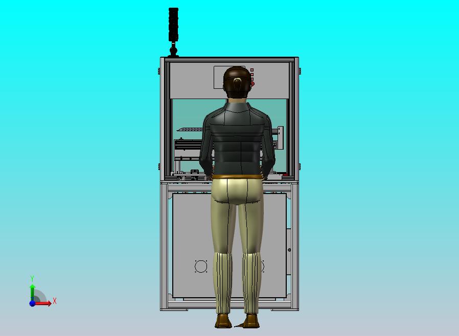 双工位工件打磨机，使用无杆缸交替更换工件。同步带驱动打磨头交换工件