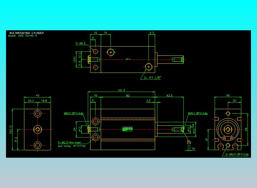气立可CHELIC气缸油缸2D-NDD32x40-S
