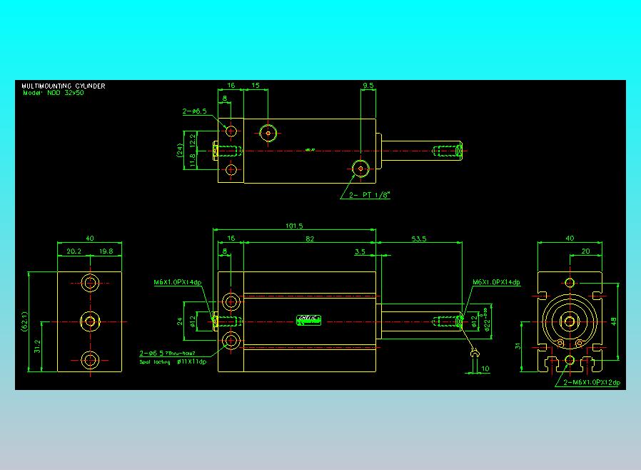 气立可CHELIC气缸油缸2D-NDD32x50