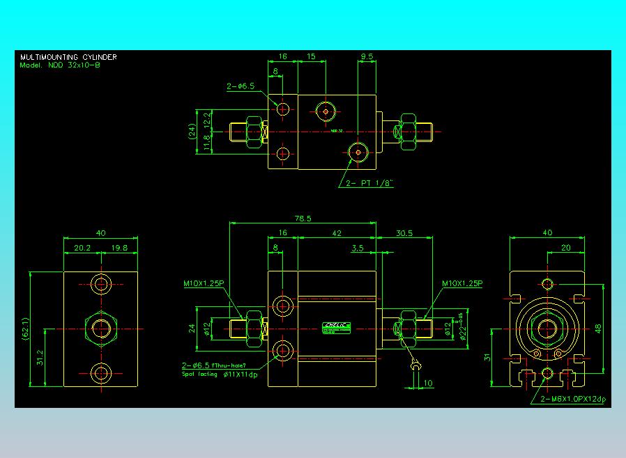 气立可CHELIC气缸油缸2D-NDD32x10-B