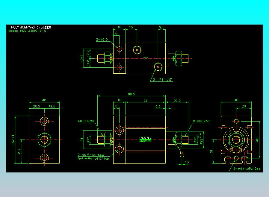 气立可CHELIC气缸油缸2D-NDD32x10-B-S