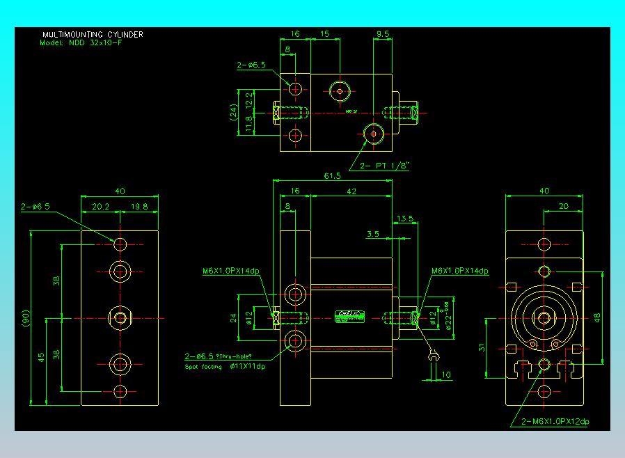 气立可CHELIC气缸油缸2D-NDD32x10-F