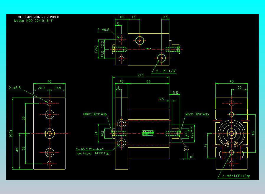 气立可CHELIC气缸油缸2D-NDD32x10-S-F