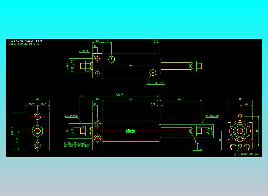 气立可CHELIC气缸油缸2D-NDD32x50-B-S