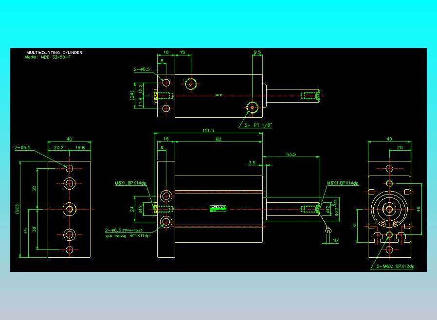 气立可CHELIC气缸油缸2D-NDD32x50-F