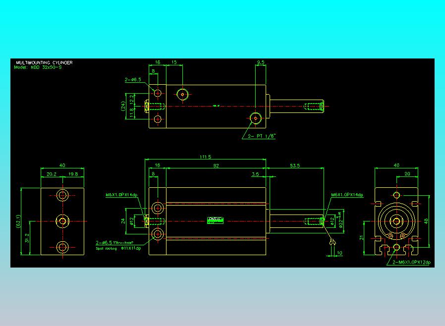 气立可CHELIC气缸油缸2D-NDD32x50-S