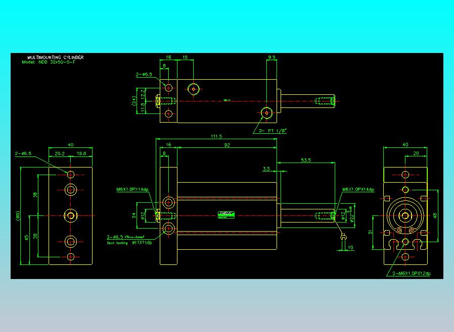 气立可CHELIC气缸油缸2D-NDD32x50-S-F