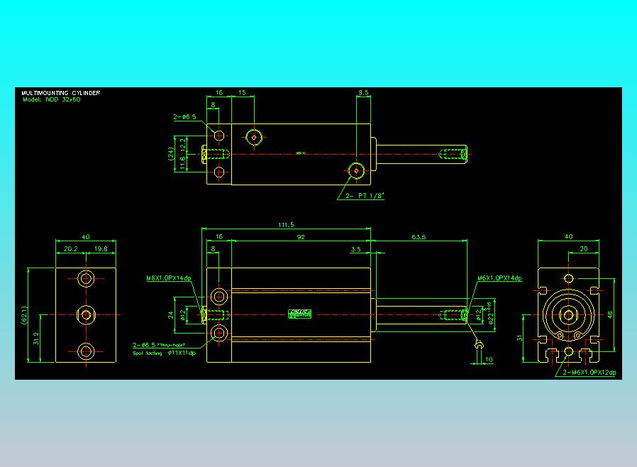 气立可CHELIC气缸油缸2D-NDD32x60