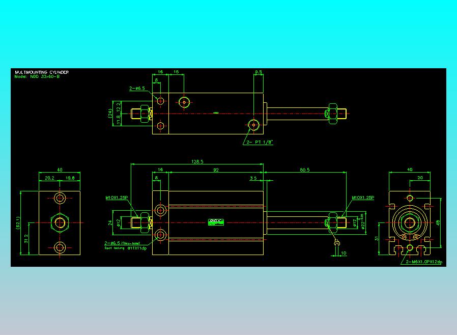 气立可CHELIC气缸油缸2D-NDD32x60-B