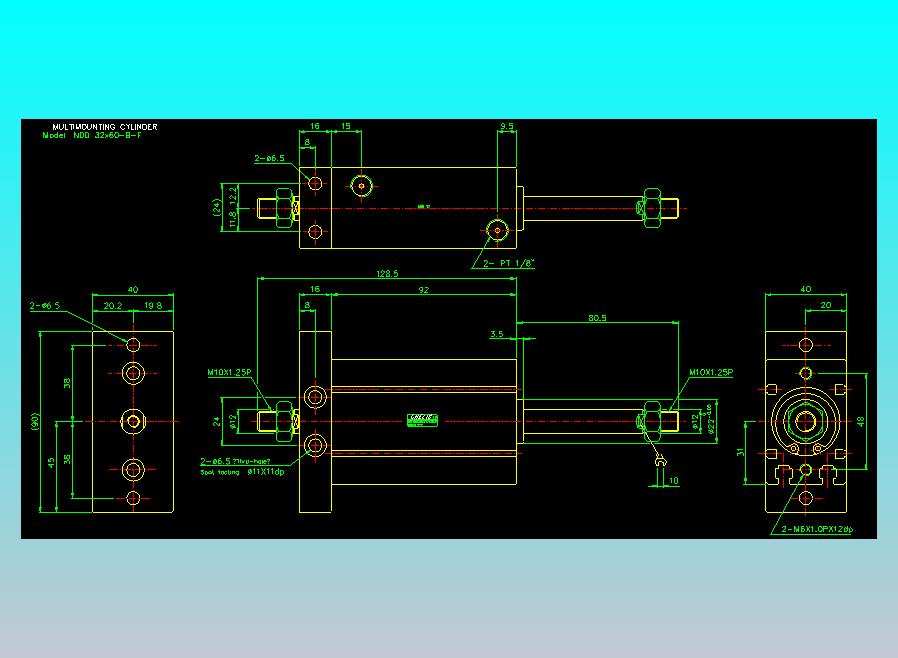 气立可CHELIC气缸油缸2D-NDD32x60-B-F
