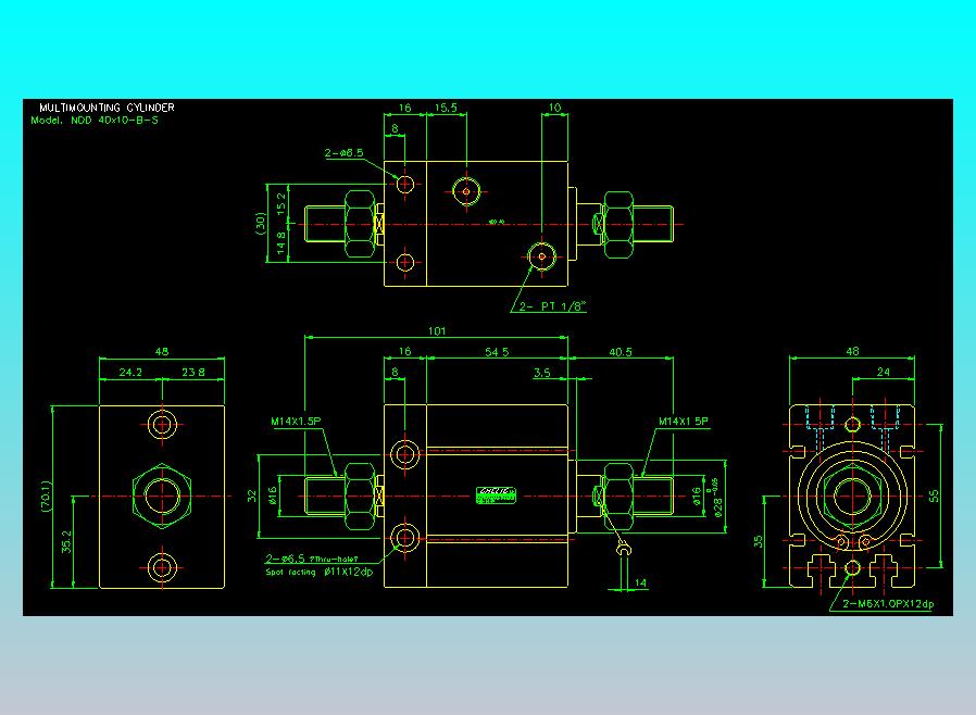 气立可CHELIC气缸油缸2D-NDD40x10-B-S