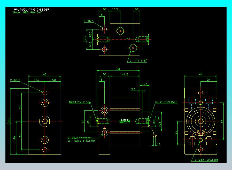 气立可CHELIC气缸油缸2D-NDD40x10-F
