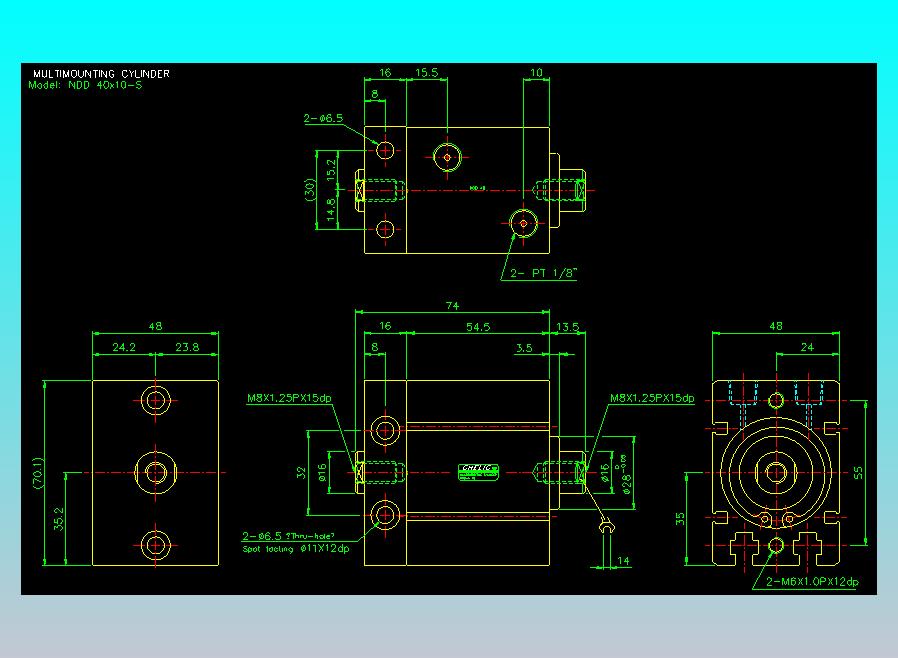 气立可CHELIC气缸油缸2D-NDD40x10-S