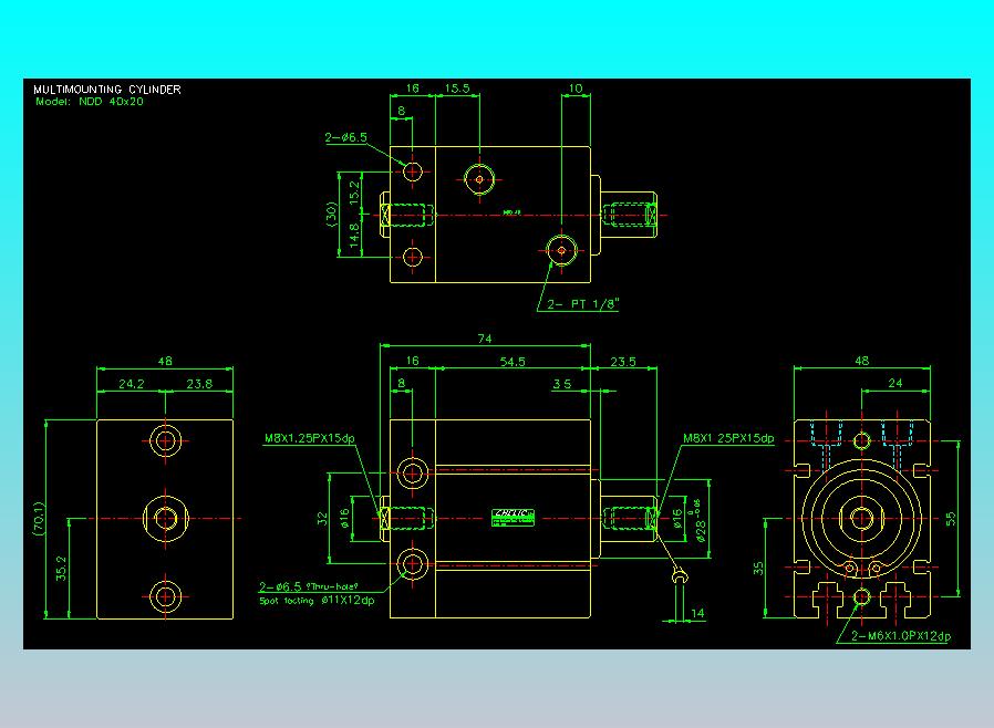 气立可CHELIC气缸油缸2D-NDD40x20