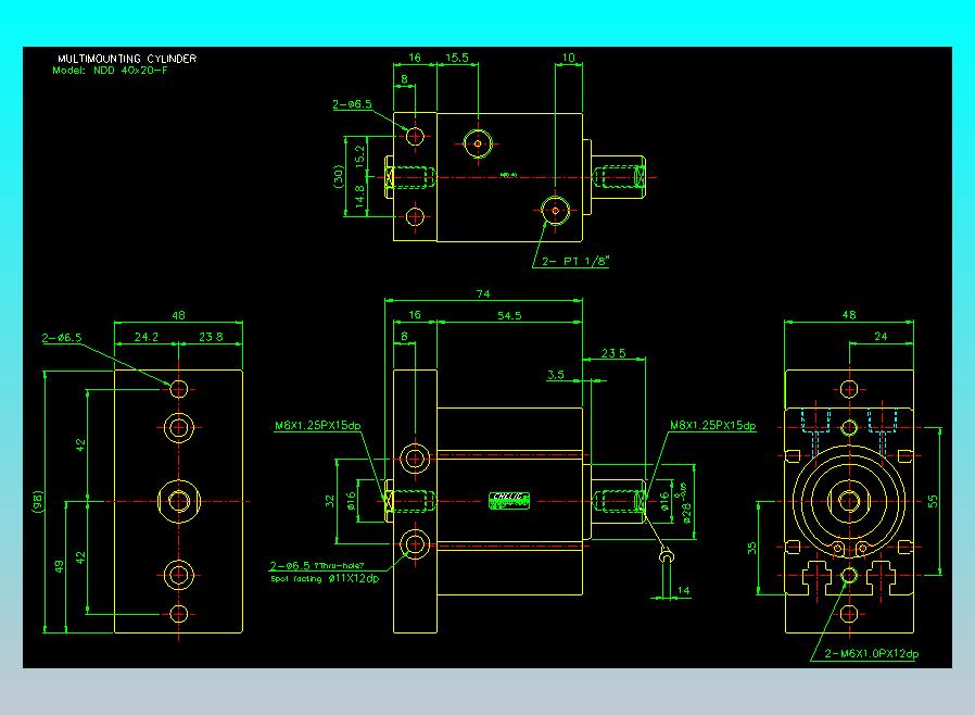 气立可CHELIC气缸油缸2D-NDD40x20-F