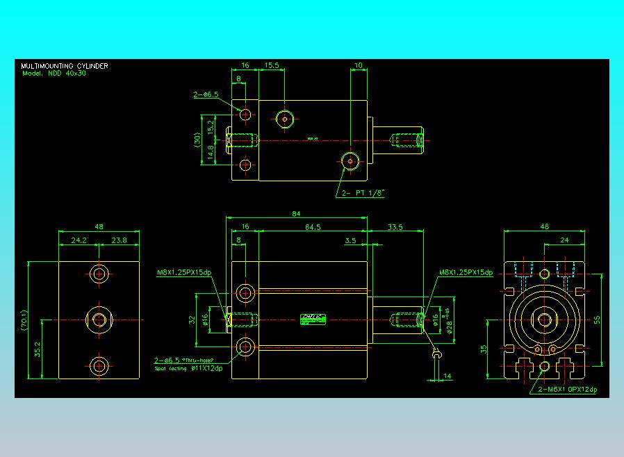 气立可CHELIC气缸油缸2D-NDD40x30