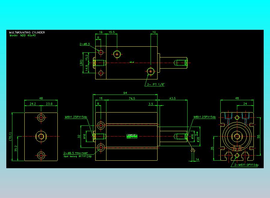 气立可CHELIC气缸油缸2D-NDD40x40