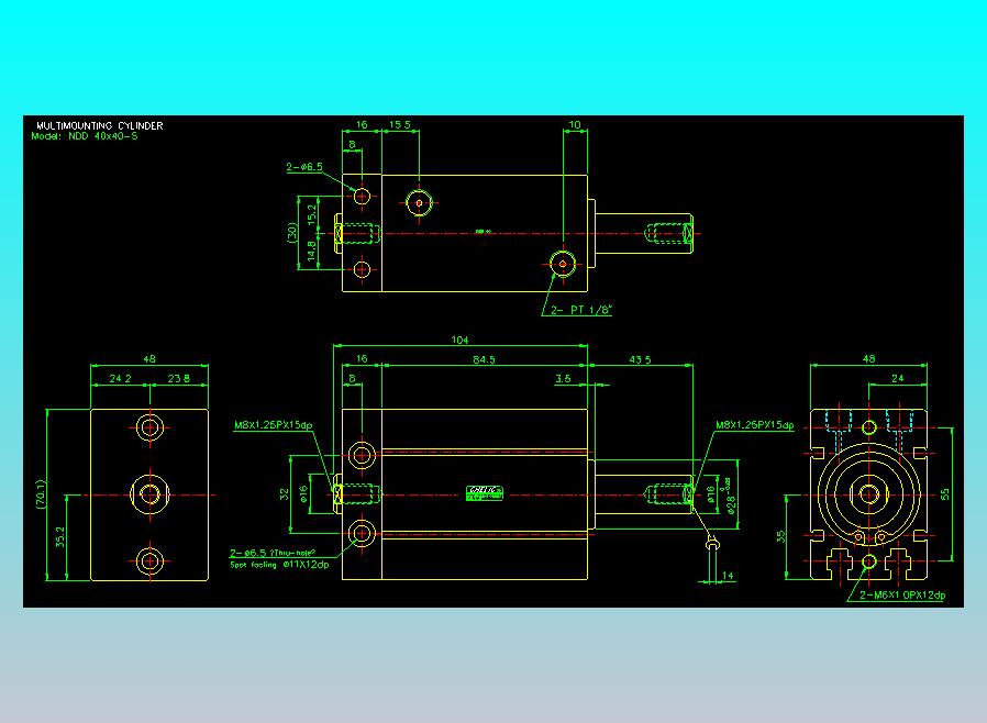 气立可CHELIC气缸油缸2D-NDD40x40-S