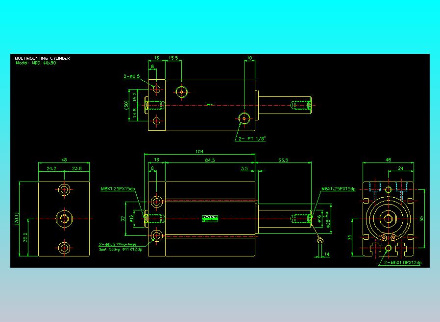 气立可CHELIC气缸油缸2D-NDD40x50