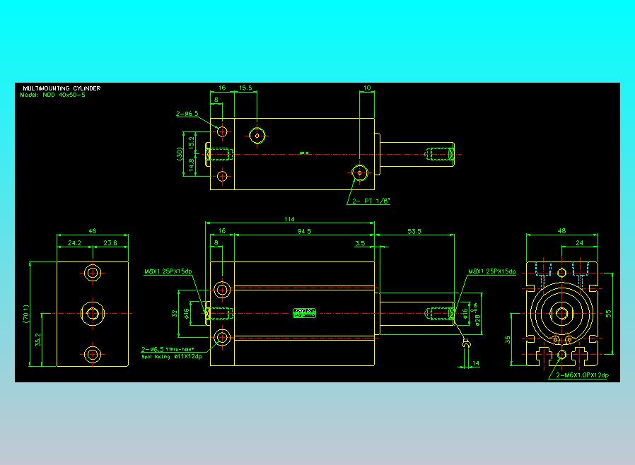 气立可CHELIC气缸油缸2D-NDD40x50-S