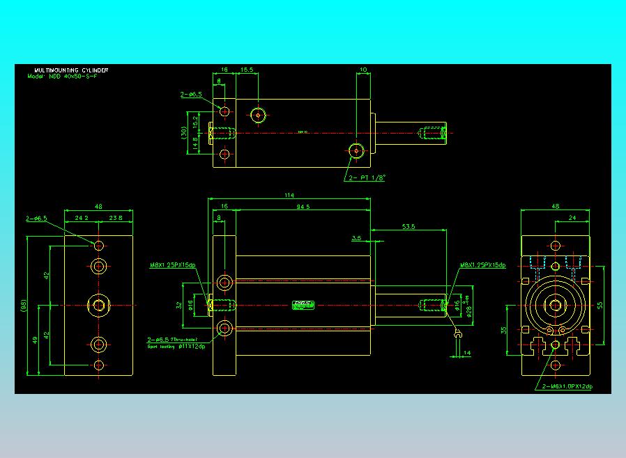气立可CHELIC气缸油缸2D-NDD40x50-S-F