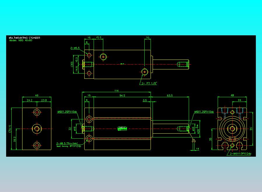 气立可CHELIC气缸油缸2D-NDD40x60