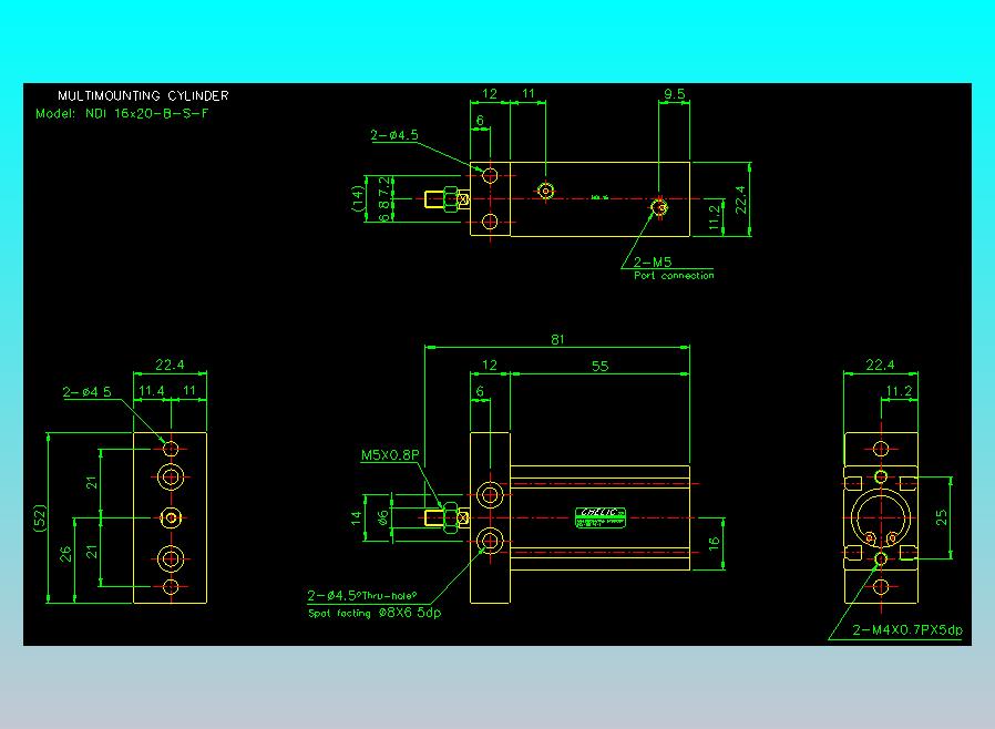 气立可CHELIC气缸油缸2D-NDI16x20-B-S-F