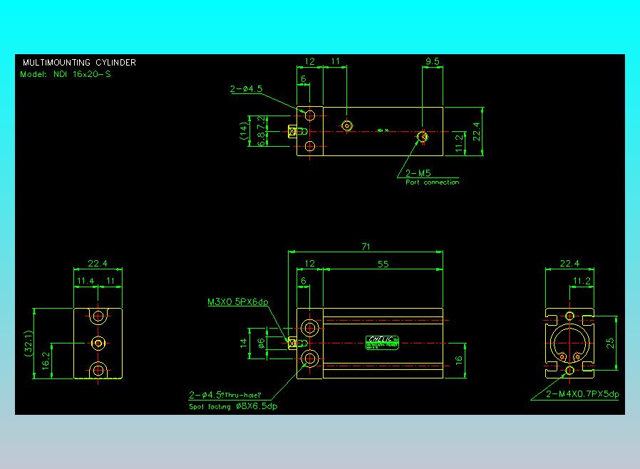 气立可CHELIC气缸油缸2D-NDI16x20-S