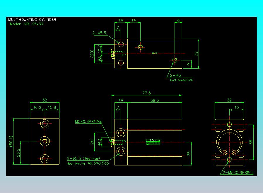 气立可CHELIC气缸油缸2D-NDI25x30