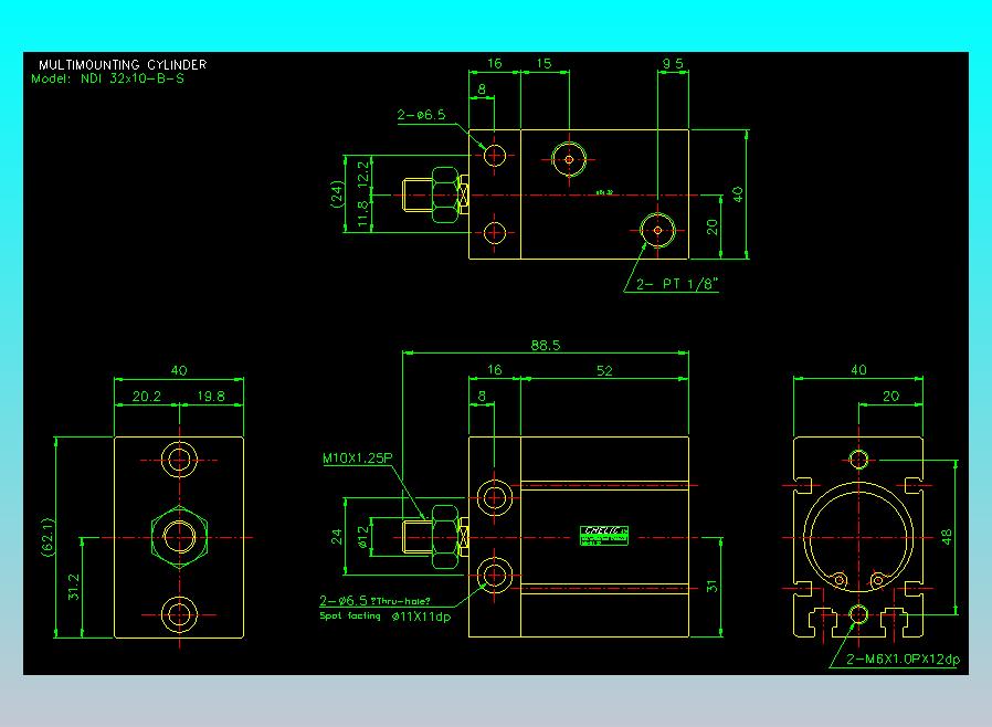 气立可CHELIC气缸油缸2D-NDI32x10-B-S