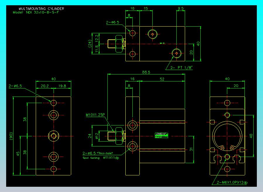 气立可CHELIC气缸油缸2D-NDI32x10-B-S-F