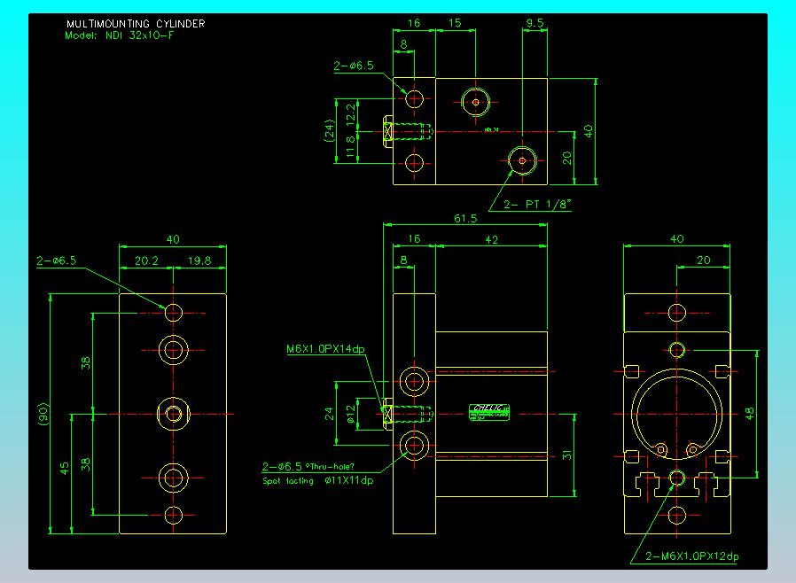 气立可CHELIC气缸油缸2D-NDI32x10-F