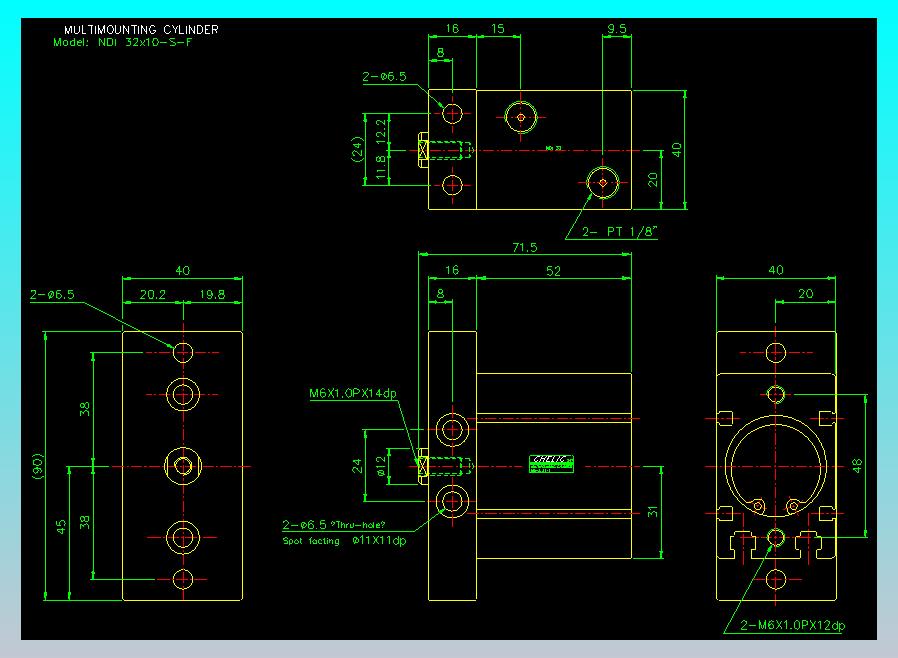 气立可CHELIC气缸油缸2D-NDI32x10-S-F