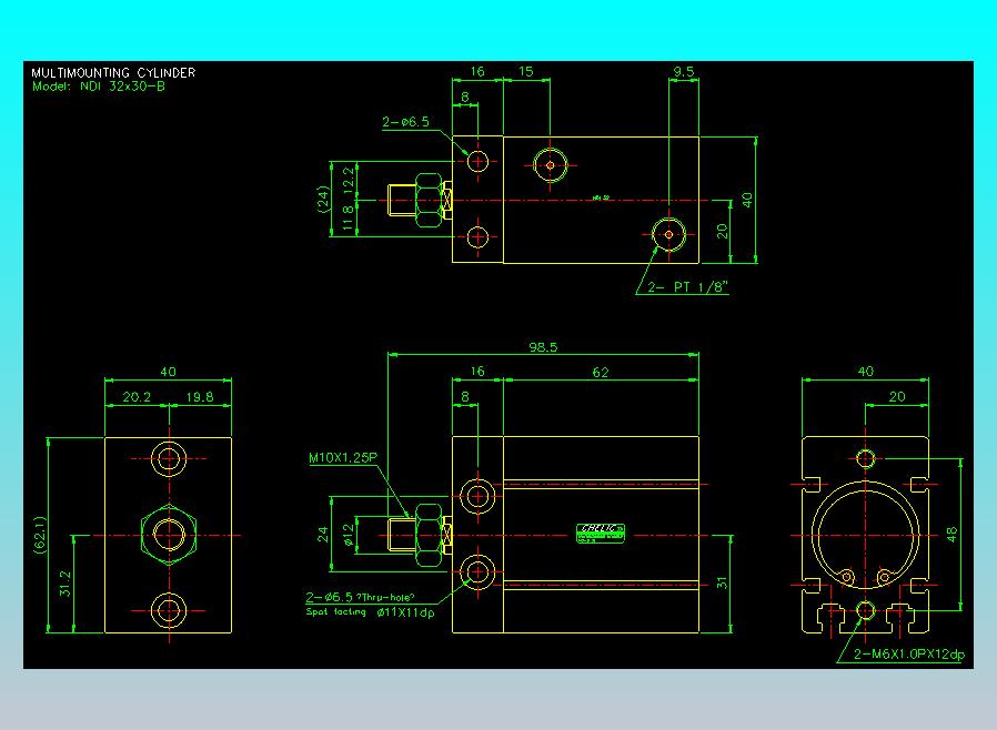 气立可CHELIC气缸油缸2D-NDI32x30-B