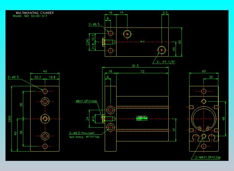 气立可CHELIC气缸油缸2D-NDI32x30-S-F