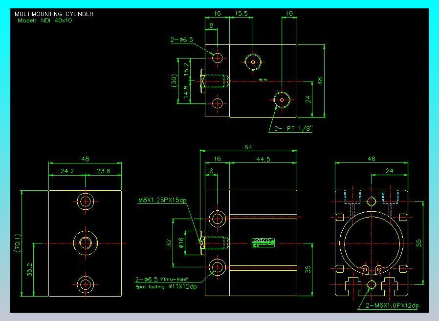 气立可CHELIC气缸油缸2D-NDI40x10
