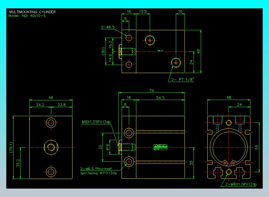 气立可CHELIC气缸油缸2D-NDI40x10-S