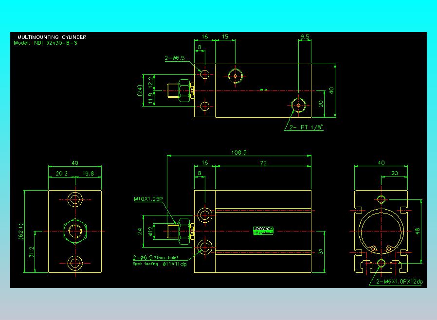 气立可CHELIC气缸油缸2D-NDI32x30-B-S