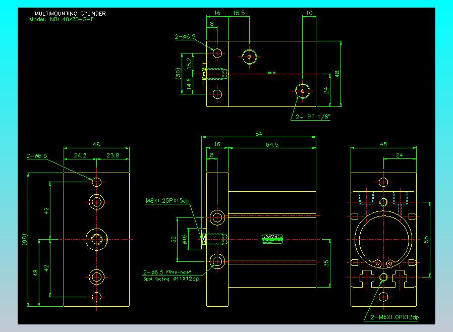 气立可CHELIC气缸油缸2D-NDI40x20-S-F