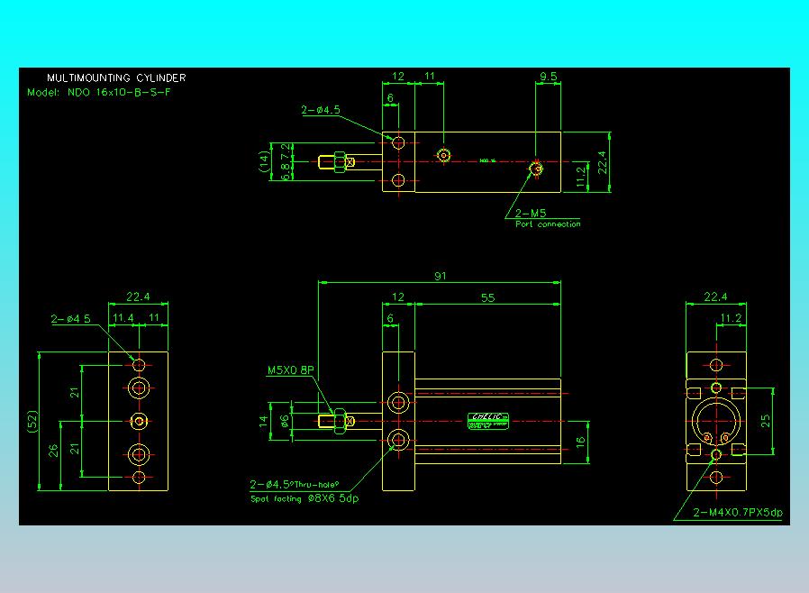 气立可CHELIC气缸油缸2D-NDO16x10-B-S-F