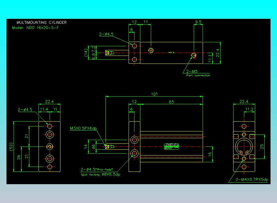 气立可CHELIC气缸油缸2D-NDO16x20-S-F