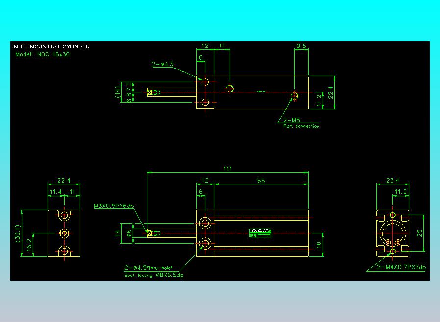 气立可CHELIC气缸油缸2D-NDO16x30