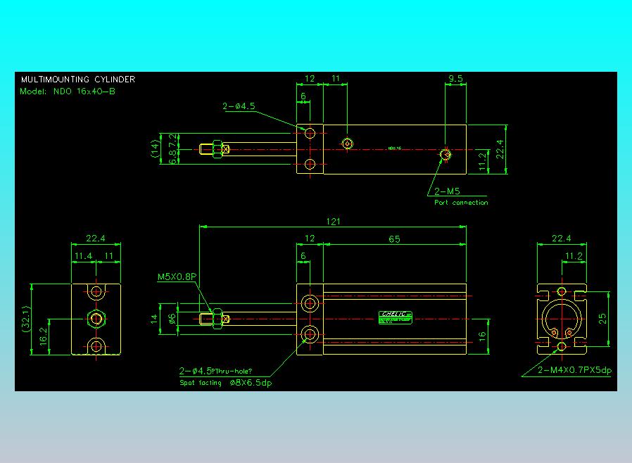 气立可CHELIC气缸油缸2D-NDO16x30-B